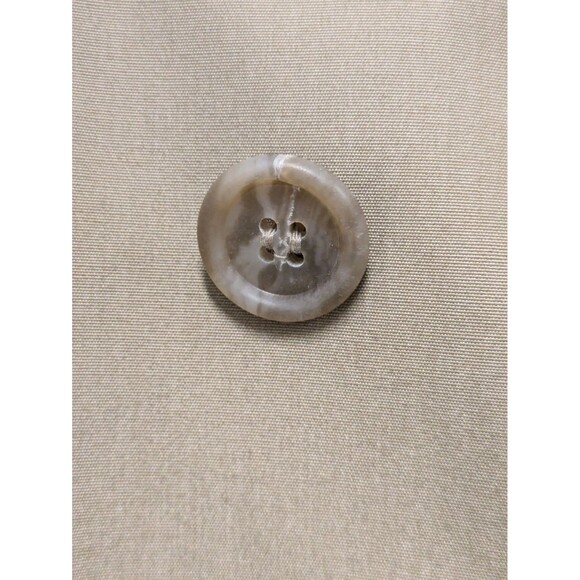 Vintage London Fog Towne Mens Tan Trench Coat Teddy Brown Faux Fur Lining sz 42R - Picture 9 of 16